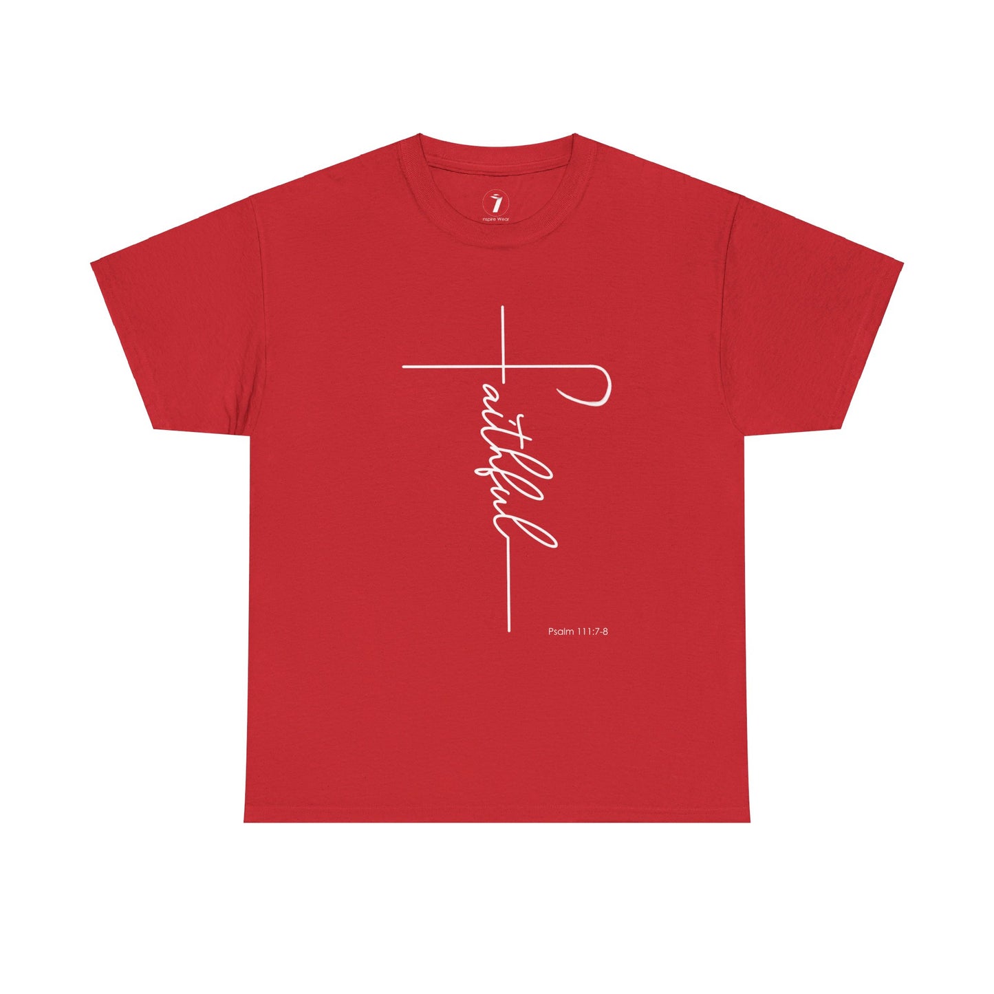 Faithful Fancy Script Unisex Heavy Cotton Tee