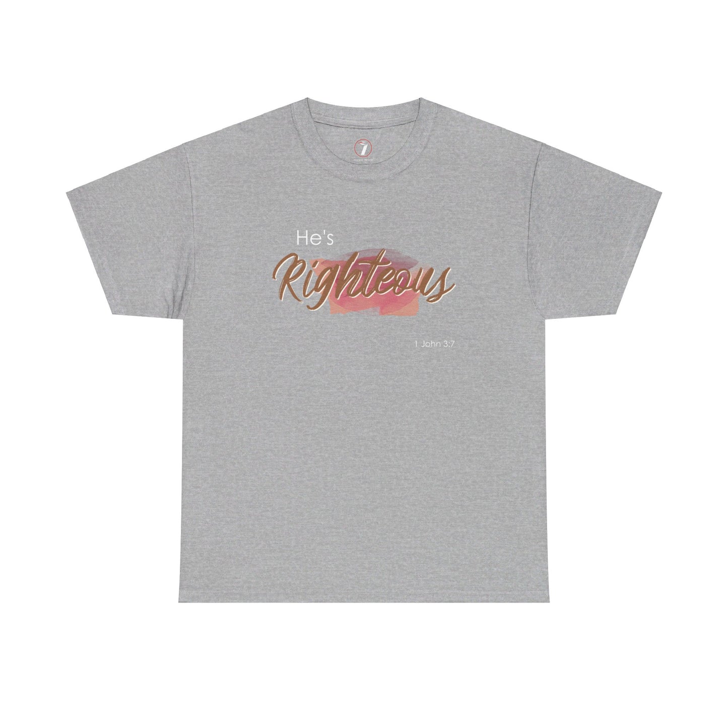 He's Righteous Unisex Heavy Cotton Tee