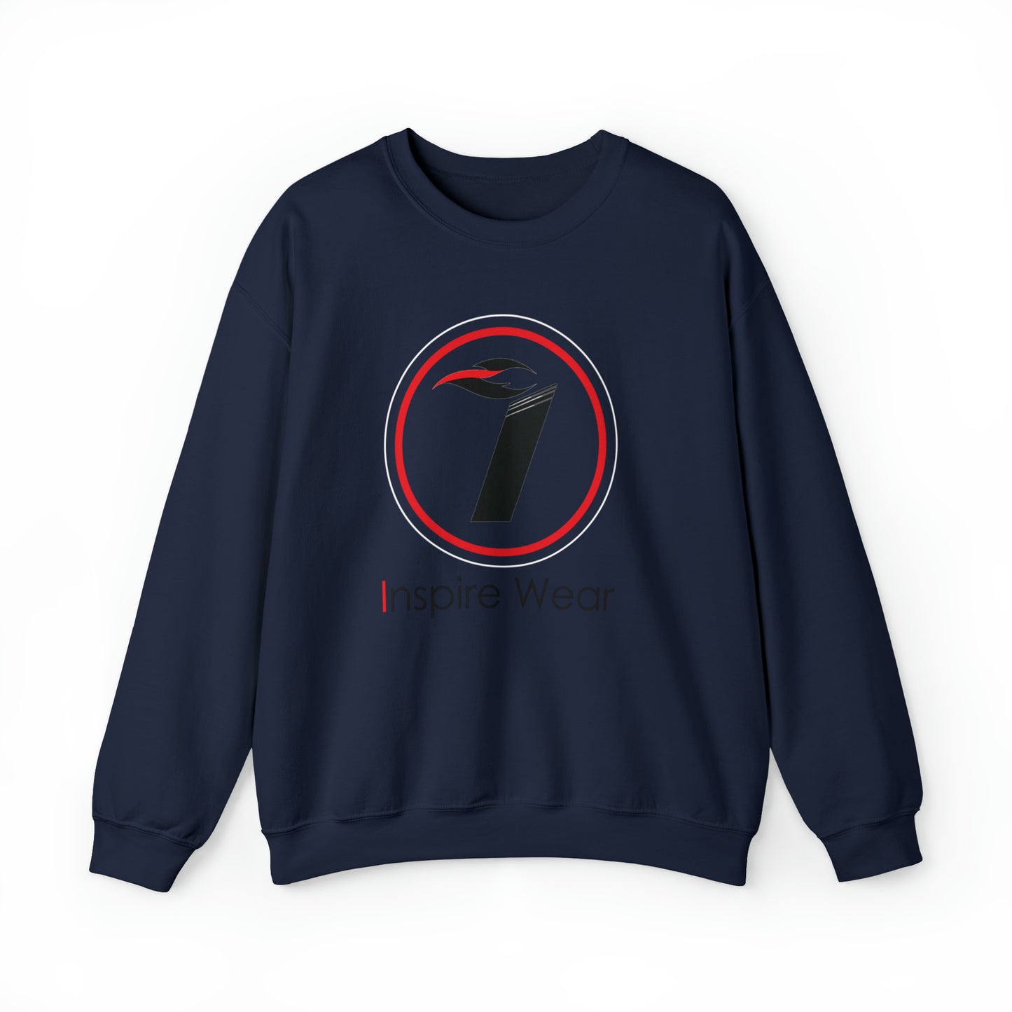 Inspire Wear Black Logo Unisex Heavy Blend™ Crewneck Sweatshirt