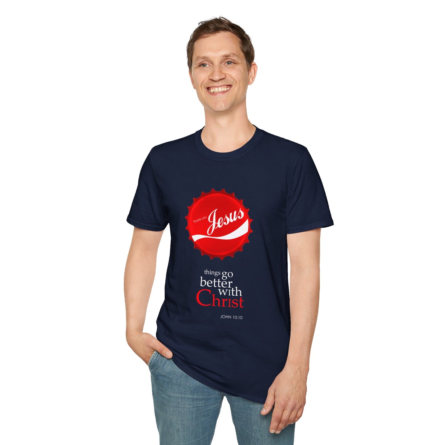 Faith-Inspired Unisex T-Shirt: 'Things Go Better with Christ'