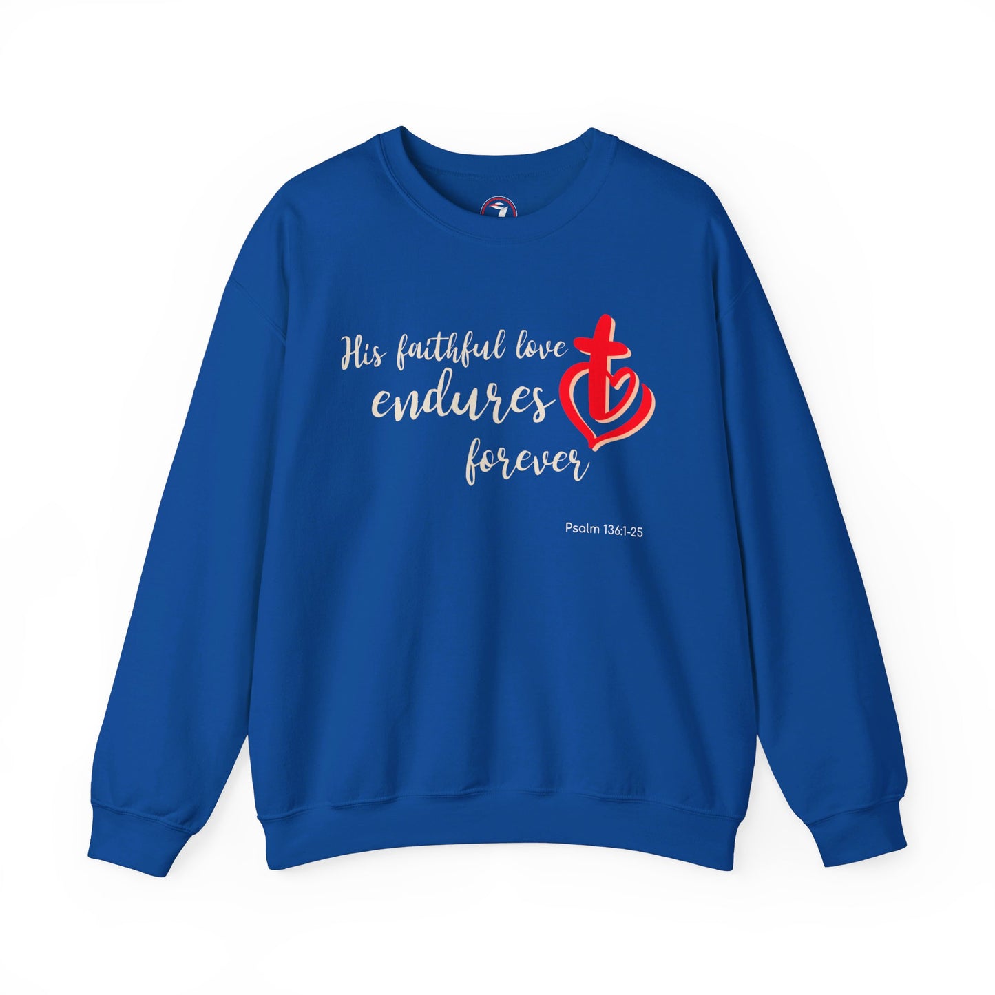 His Faithful Love Unisex Heavy Blend™ Crewneck Sweatshirt