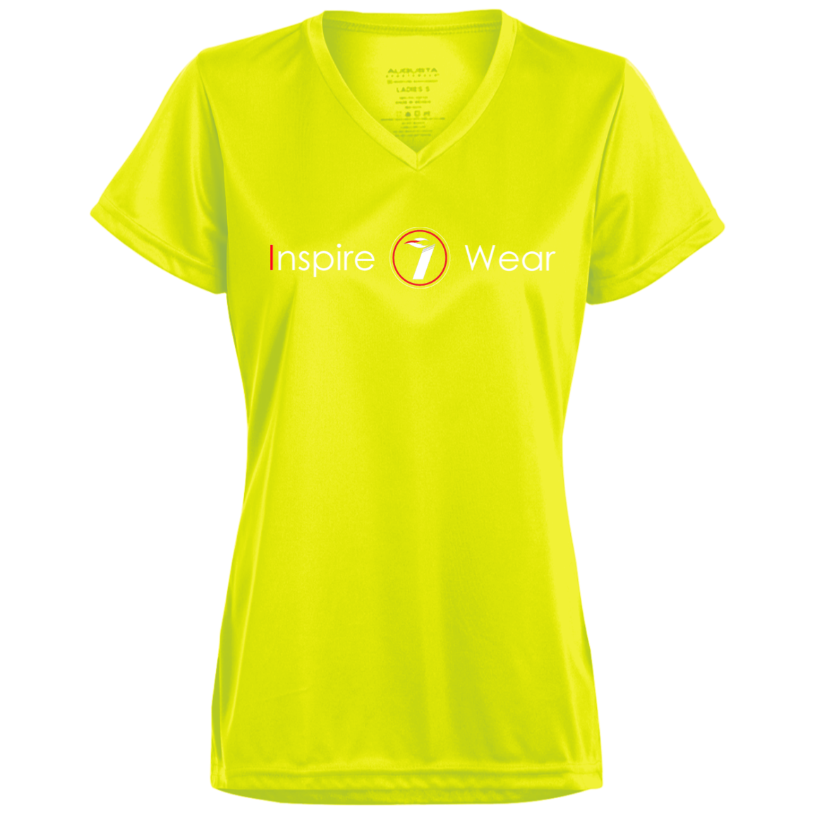 Inspire wear logo Ladies’ Moisture-Wicking V-Neck Tee