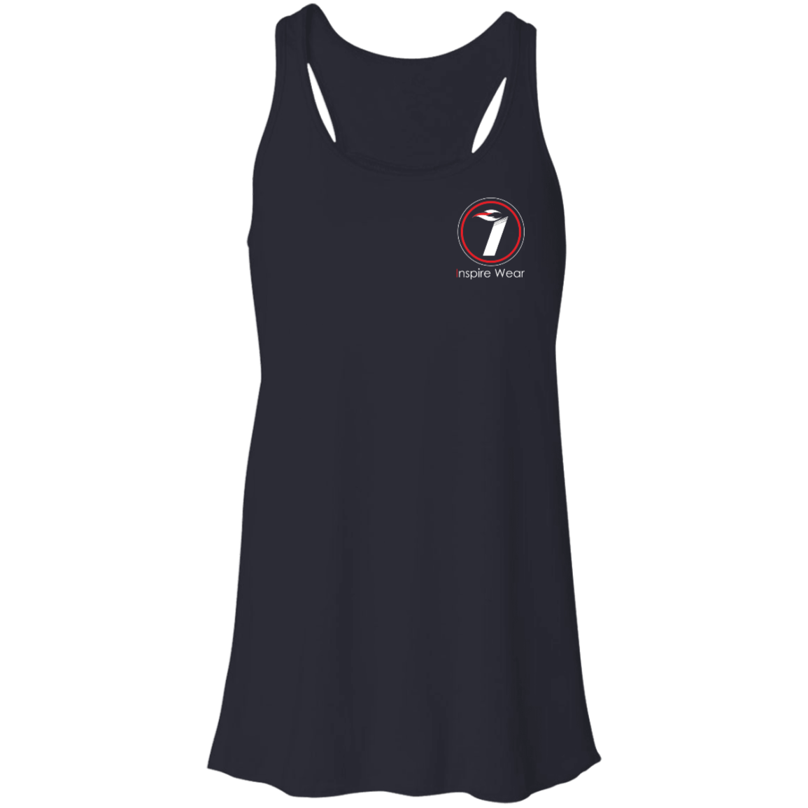 Inspire Wear logo complete Flowy Racerback Tank