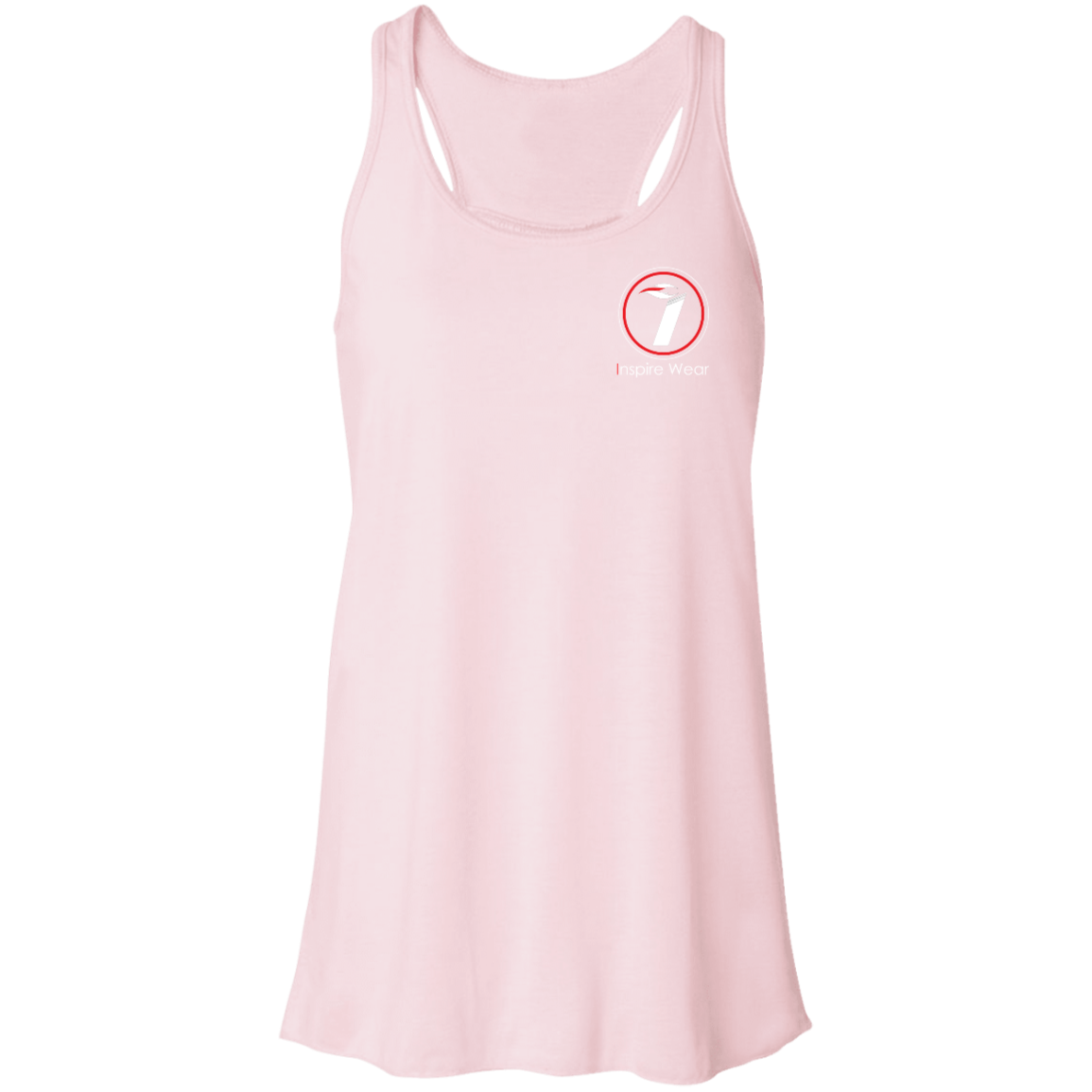 Inspire Wear logo complete Flowy Racerback Tank