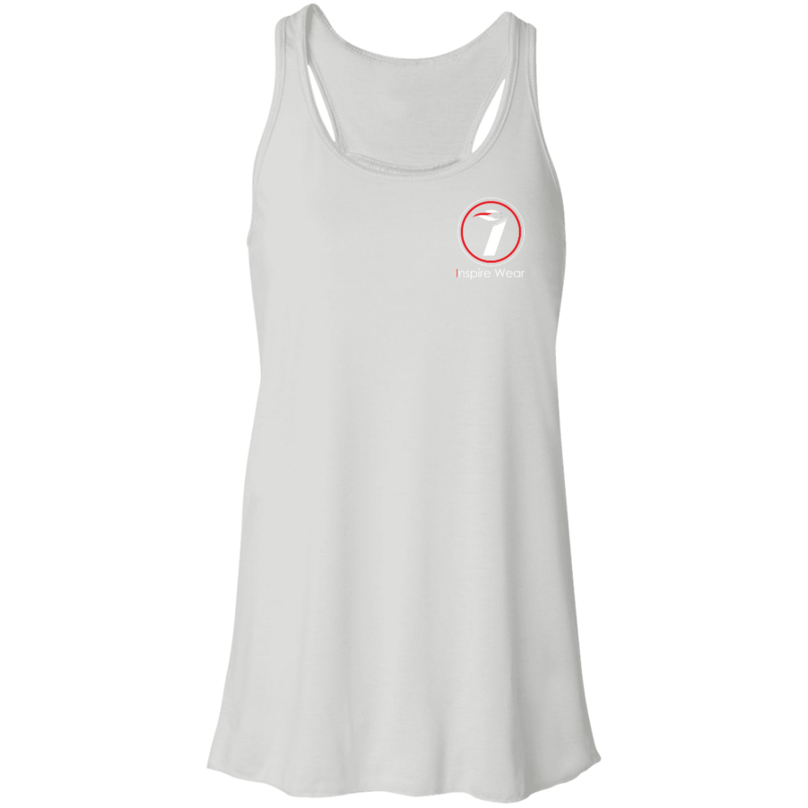 Inspire Wear logo complete Flowy Racerback Tank