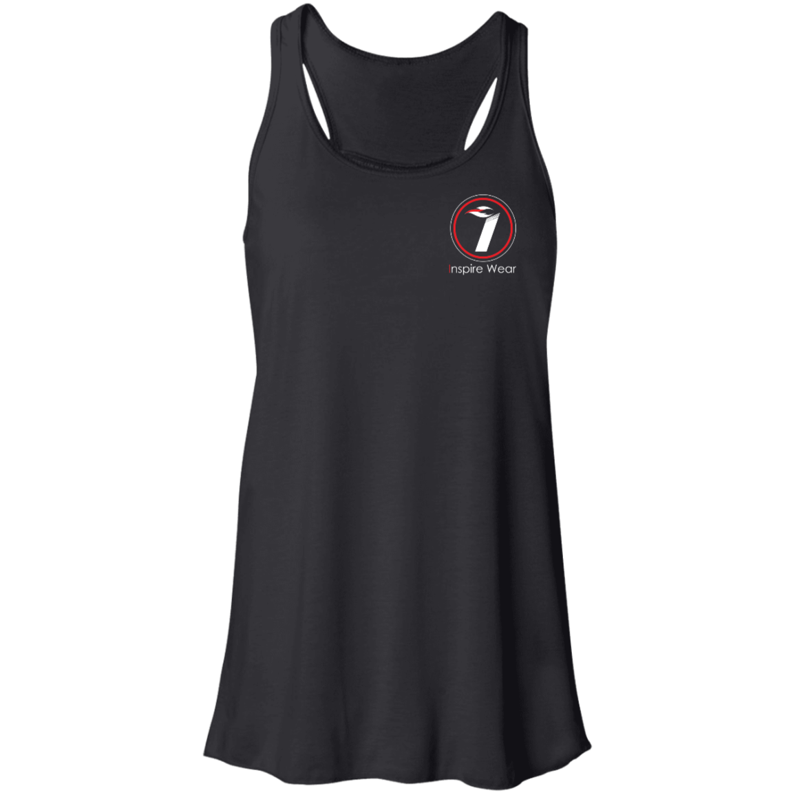 Inspire Wear logo complete Flowy Racerback Tank