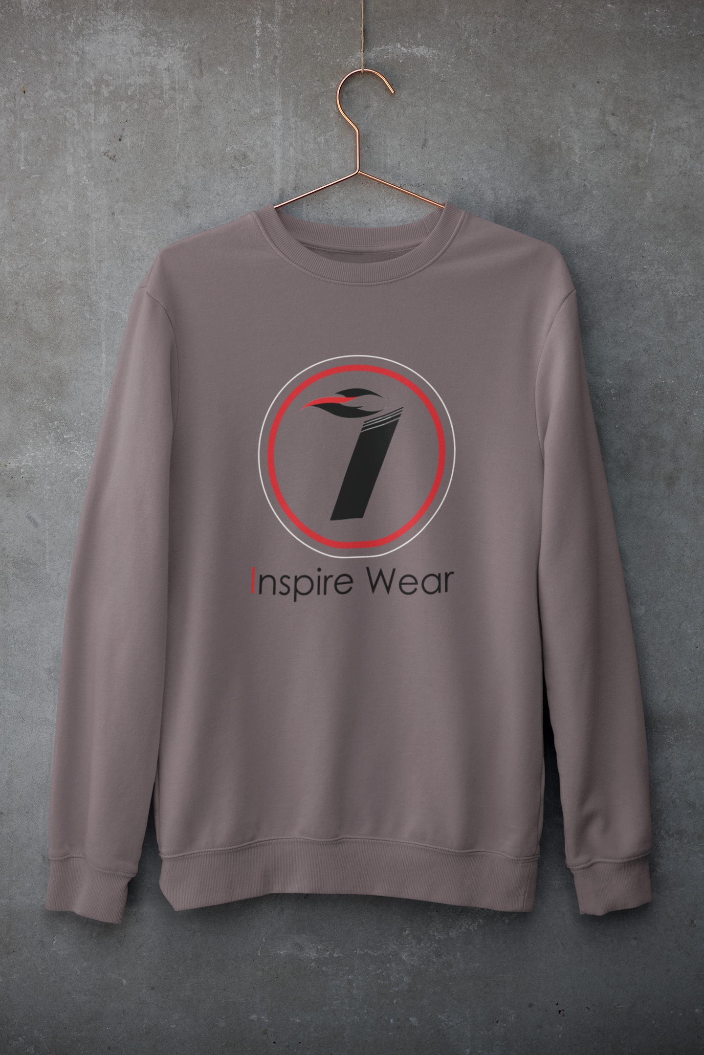 Inspire Wear Black Logo Unisex Heavy Blend™ Crewneck Sweatshirt