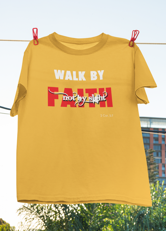Walk by Faith Unisex Heavy Cotton Tee