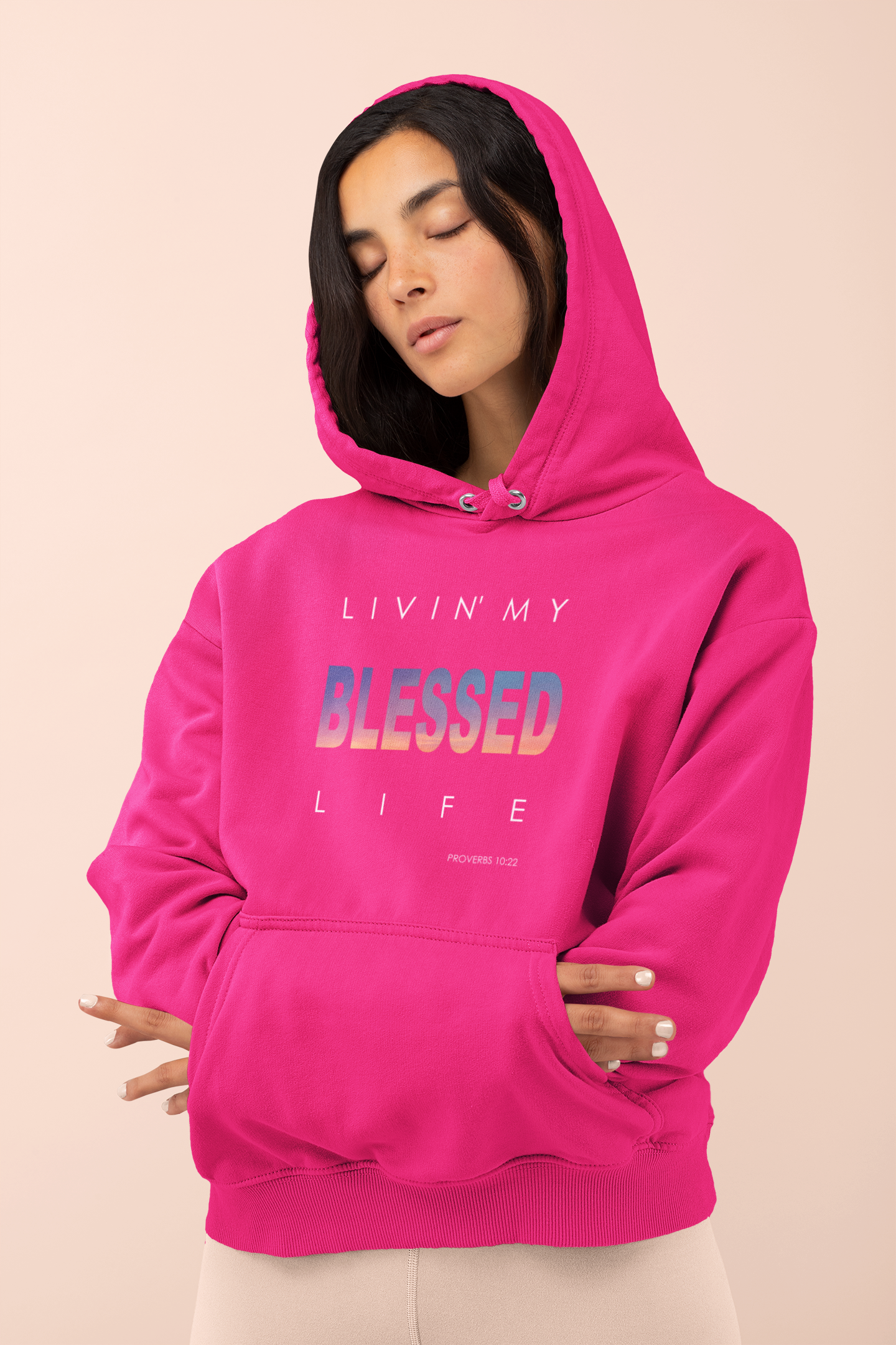 Living My Blessed Life Unisex Heavy Blend™ Hooded Sweatshirt