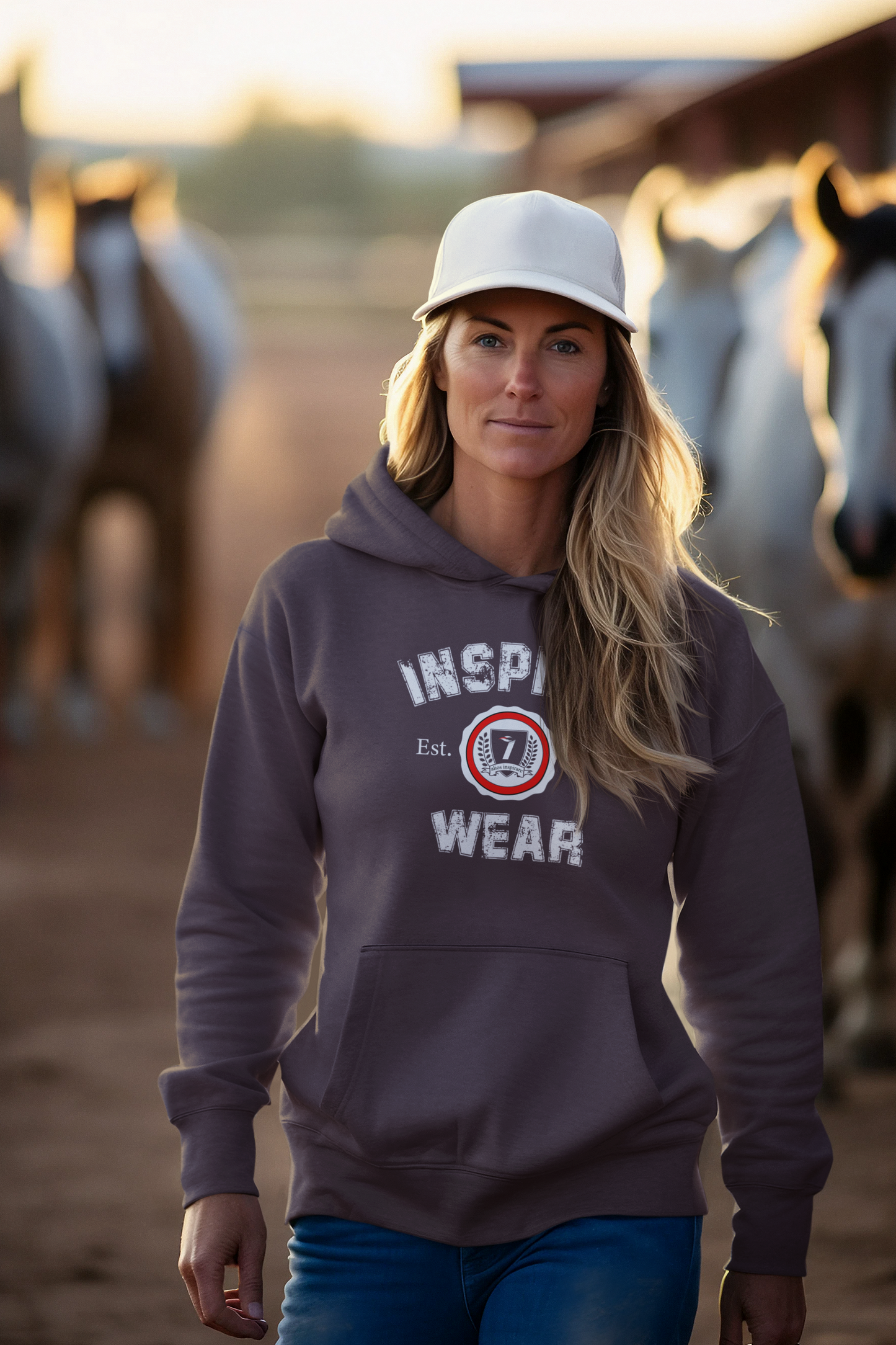 Inspire Wear Crested Unisex Heavy Blend™ Hooded Sweatshirt