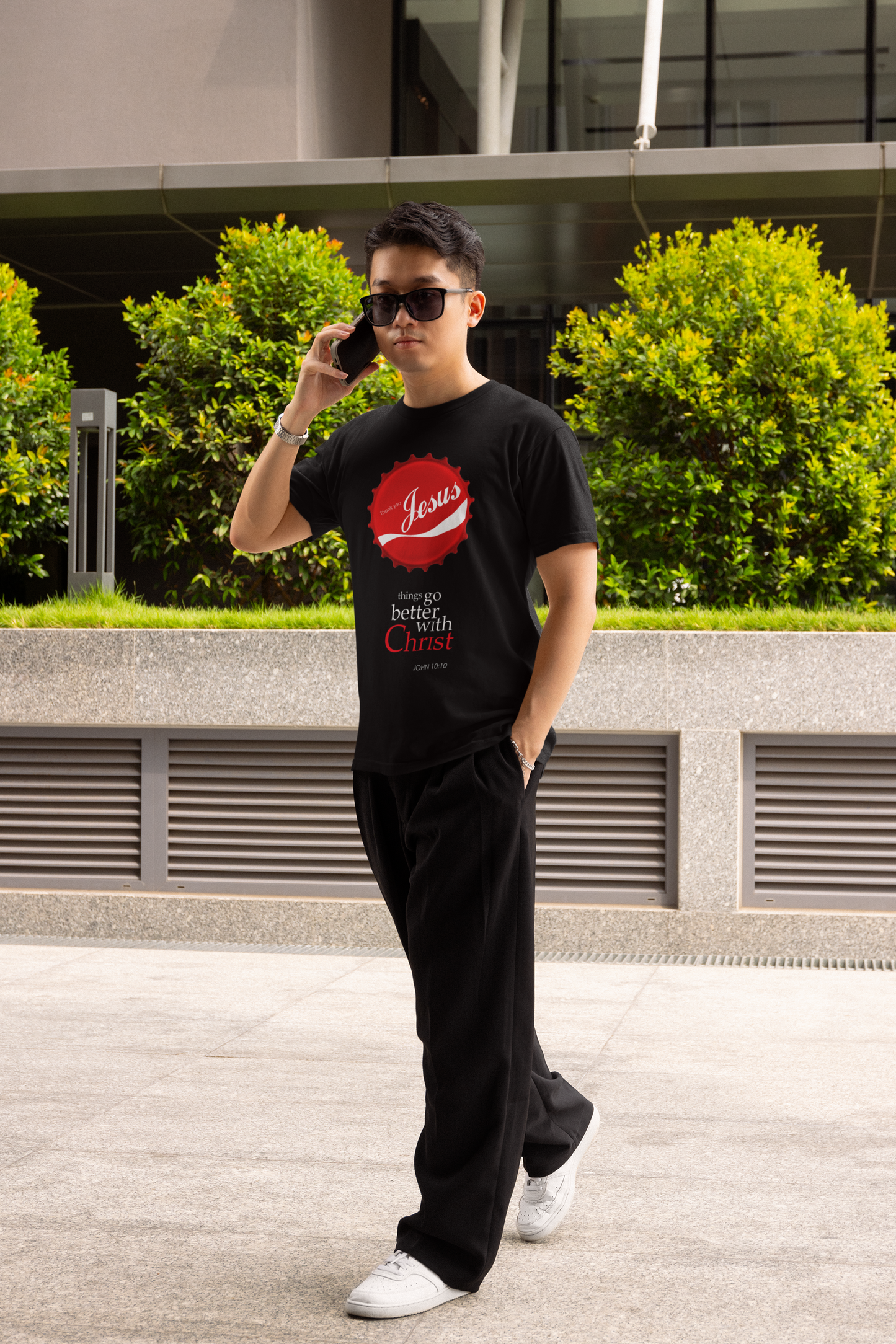 Faith-Inspired Unisex T-Shirt: 'Things Go Better with Christ'