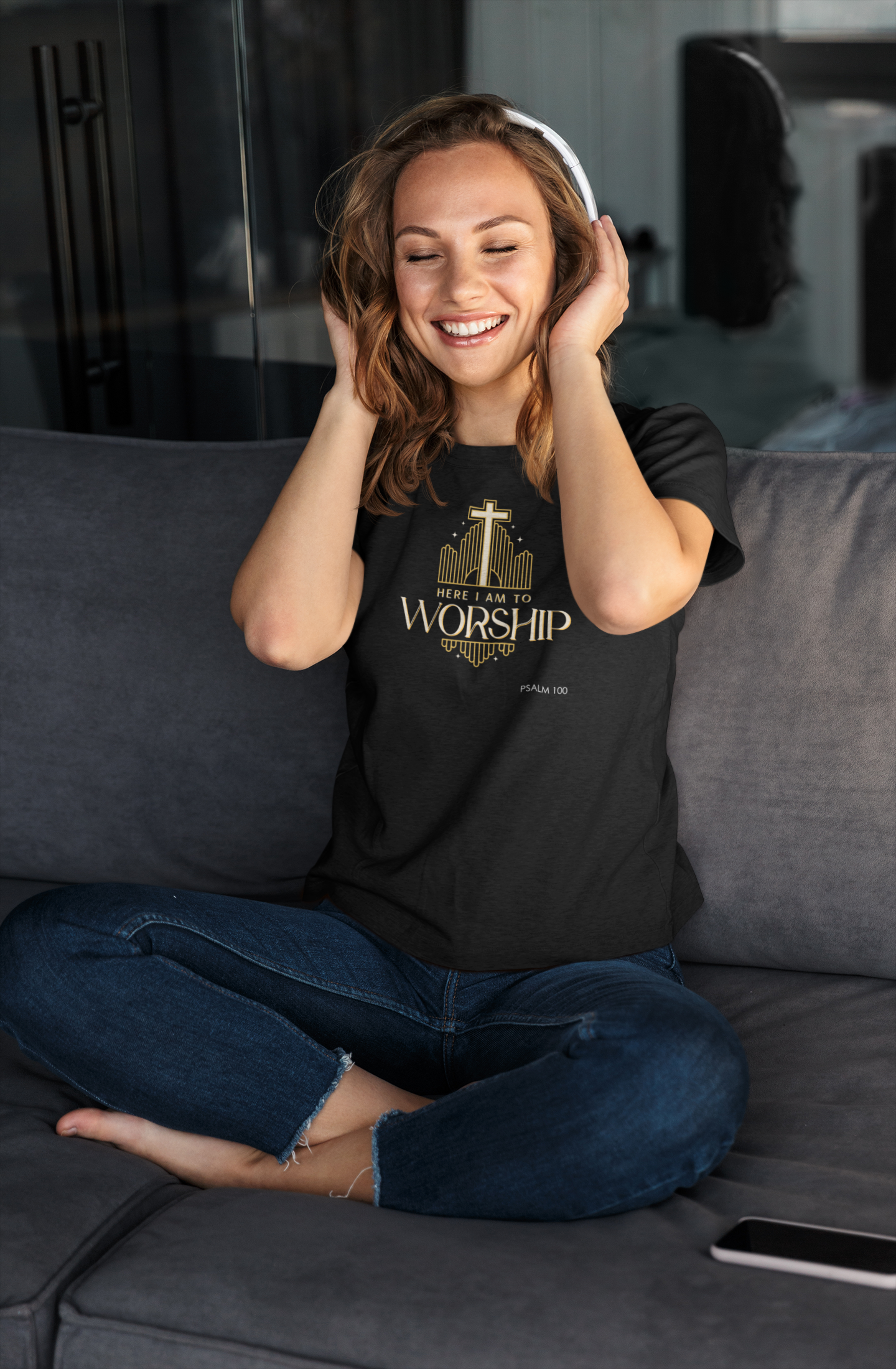 Here I am to Worship Unisex Heavy Cotton Tee