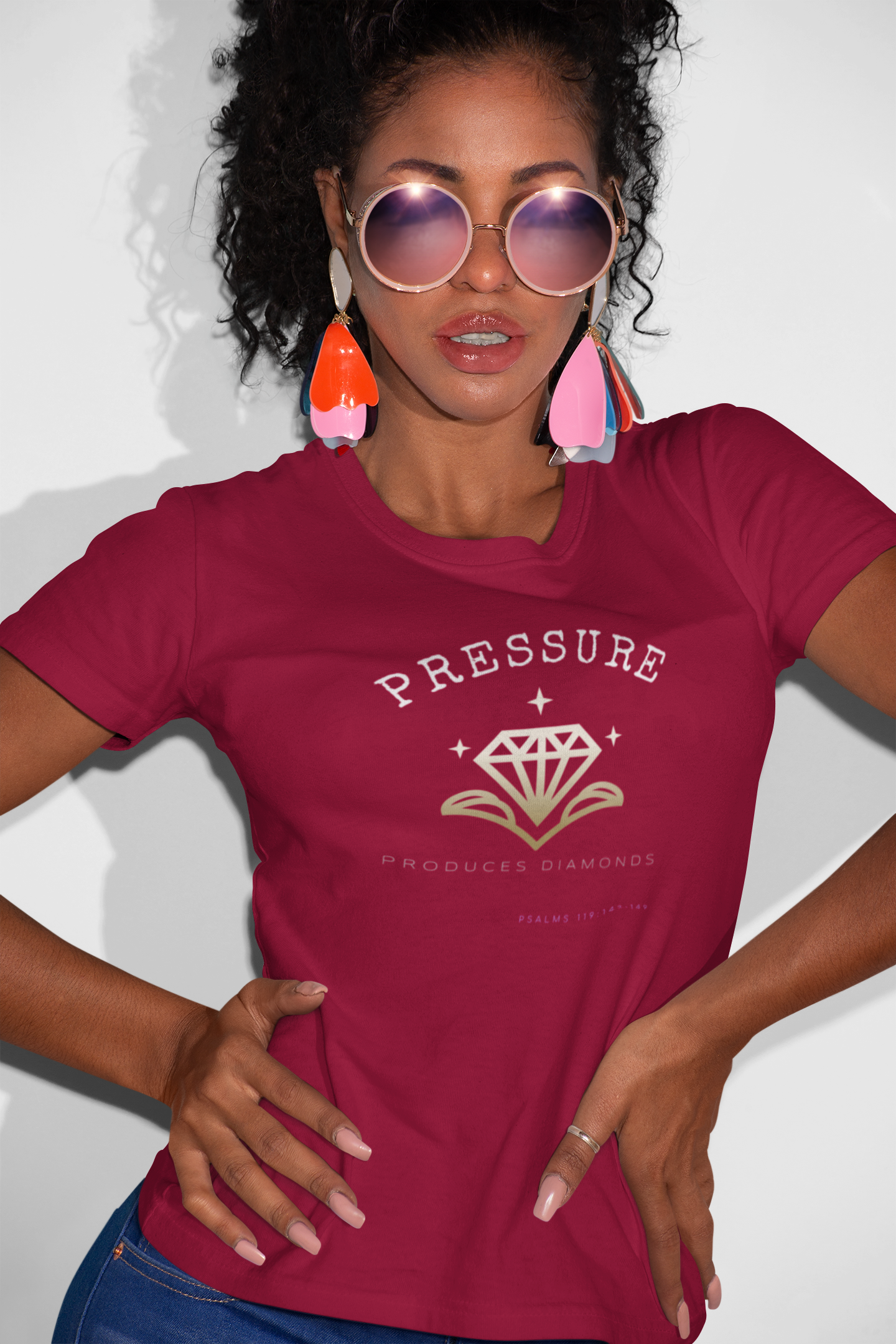 Pressure produces Diamonds Unisex Heavy Cotton Tee