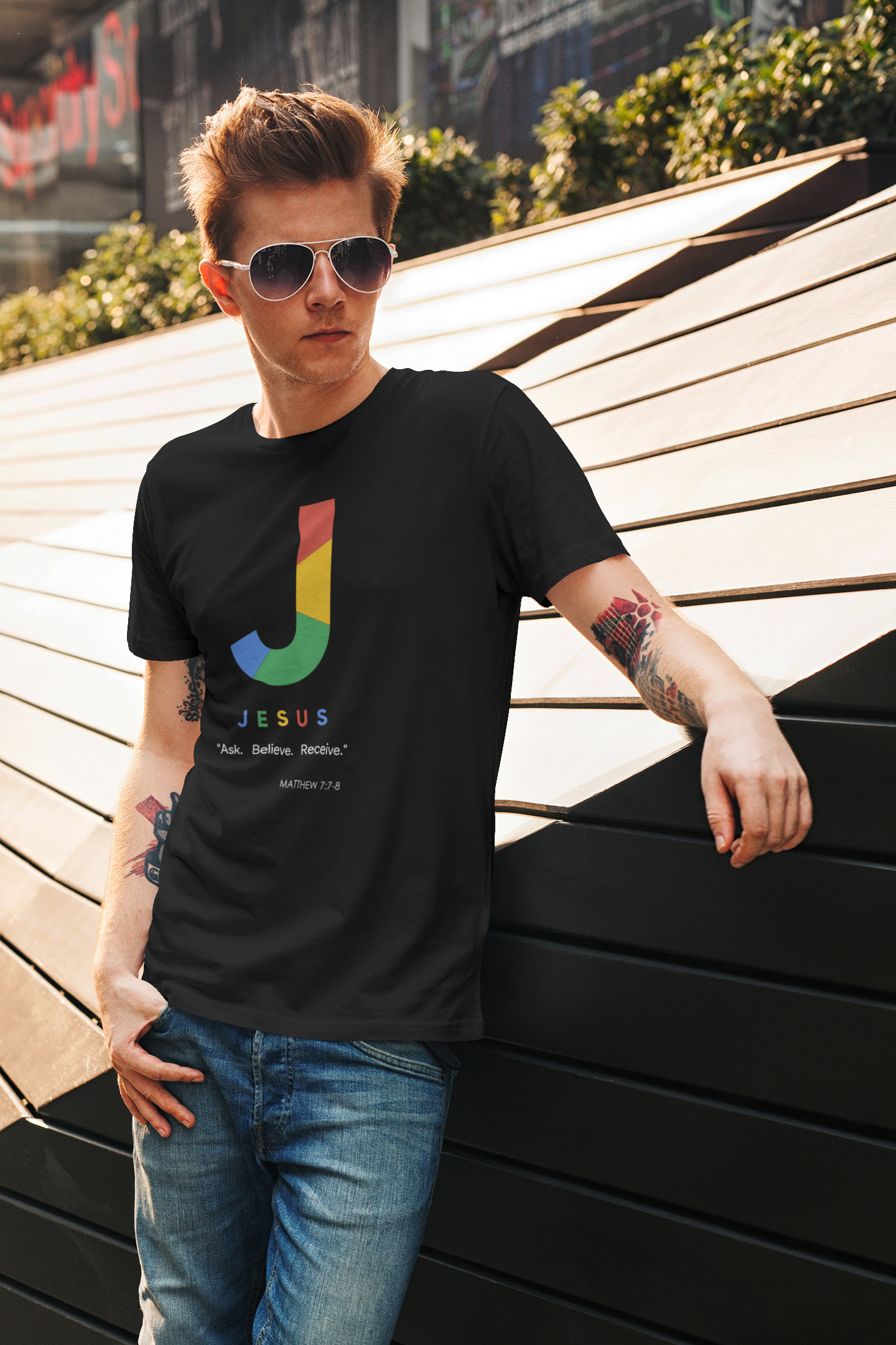 Ask. Believe. Receive. Unisex Heavy Cotton Tee