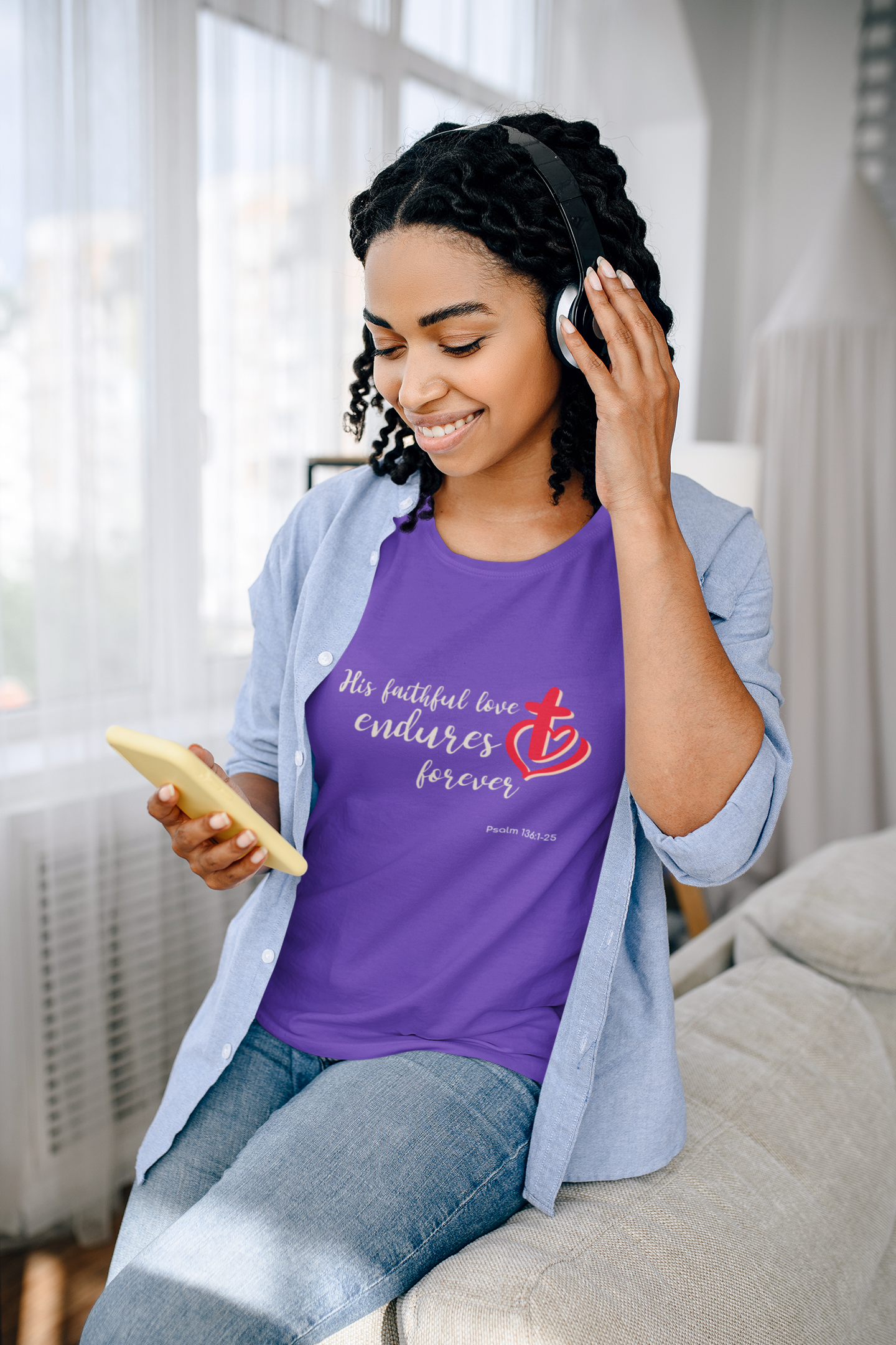 His Faithful Love Unisex Heavy Cotton Tee