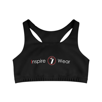 Inspire Wear Seamless Sports Bra (AOP) (Black)