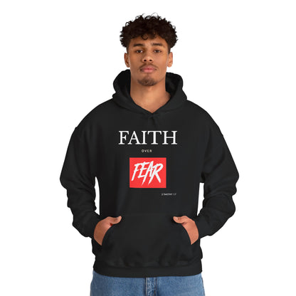 "Faith Over Fear" Inspirational Pullover Hoodie