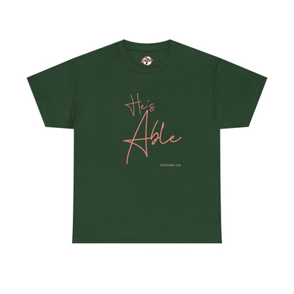 "He's Able" Women's Inspirational T-Shirt