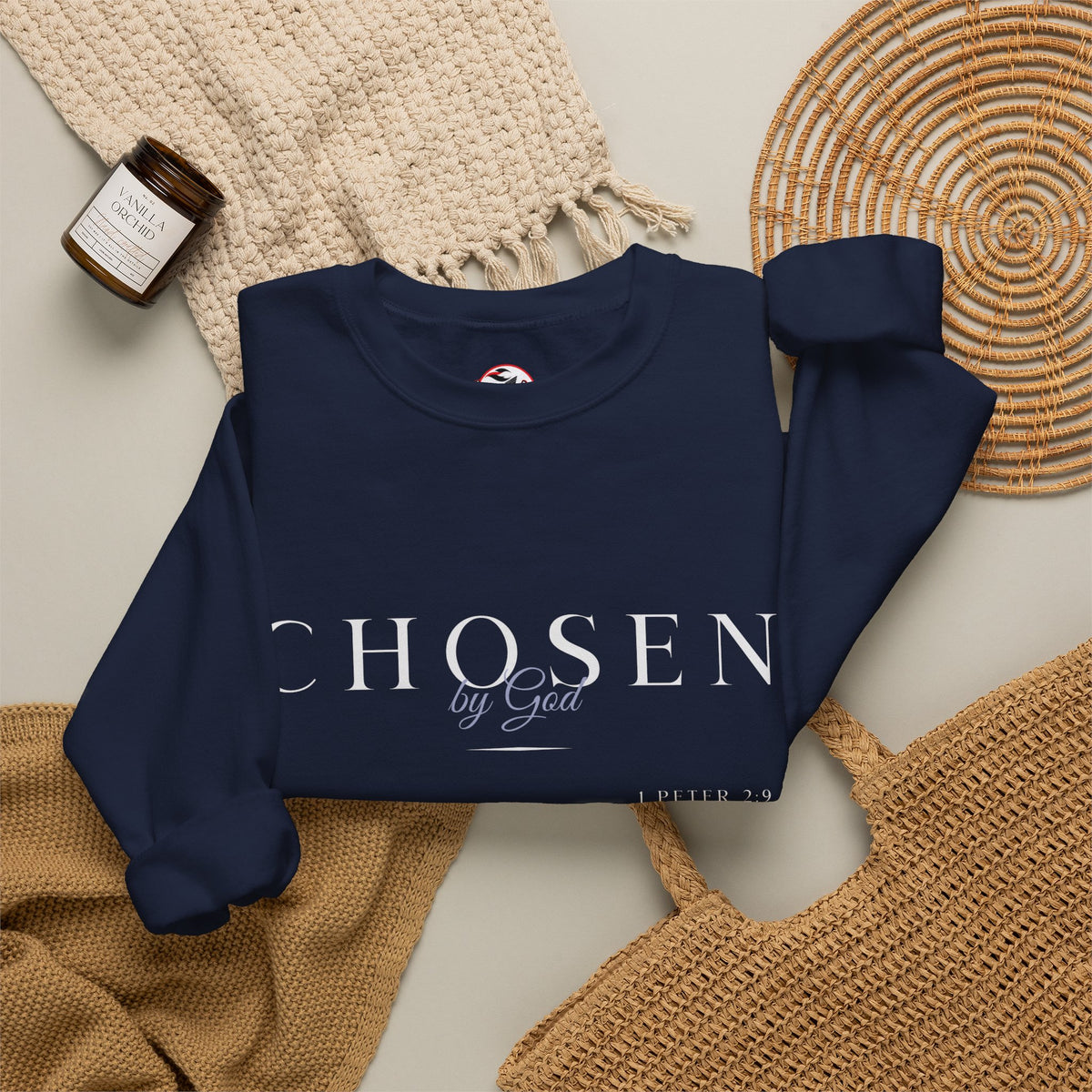 "Chosen by God" Inspirational Crewneck Sweatshirt
