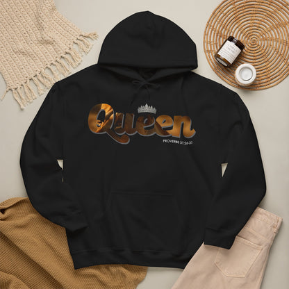 "I am Queen" Womens Affirmation Heavy Blend™ Hooded Sweatshirt
