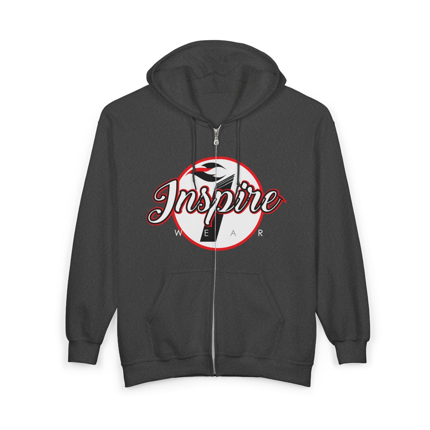 Inspire Logo Motivational Full Zip Hoodie