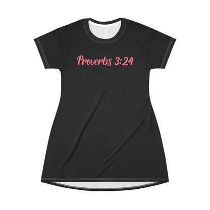 Proverbs 3:24 T-Shirt Dress
