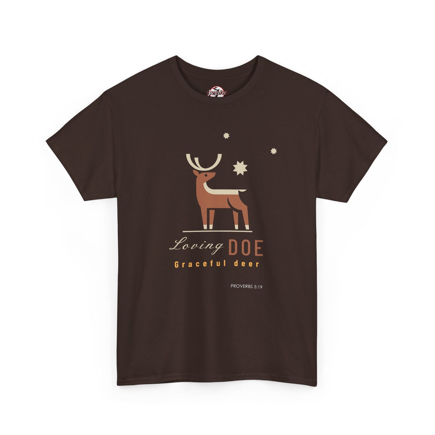 "Loving Doe Graceful Deer" Women's Inspirational Graphic T-Shirt