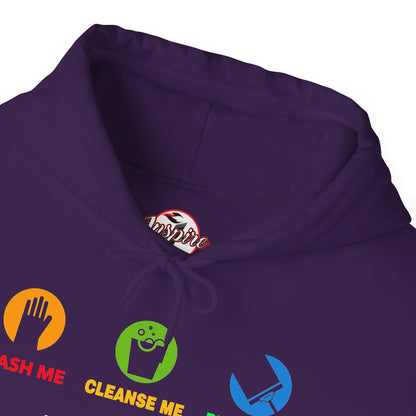 "Wash, Cleanse, Restore" Inspirational Faith-Based Hoodie