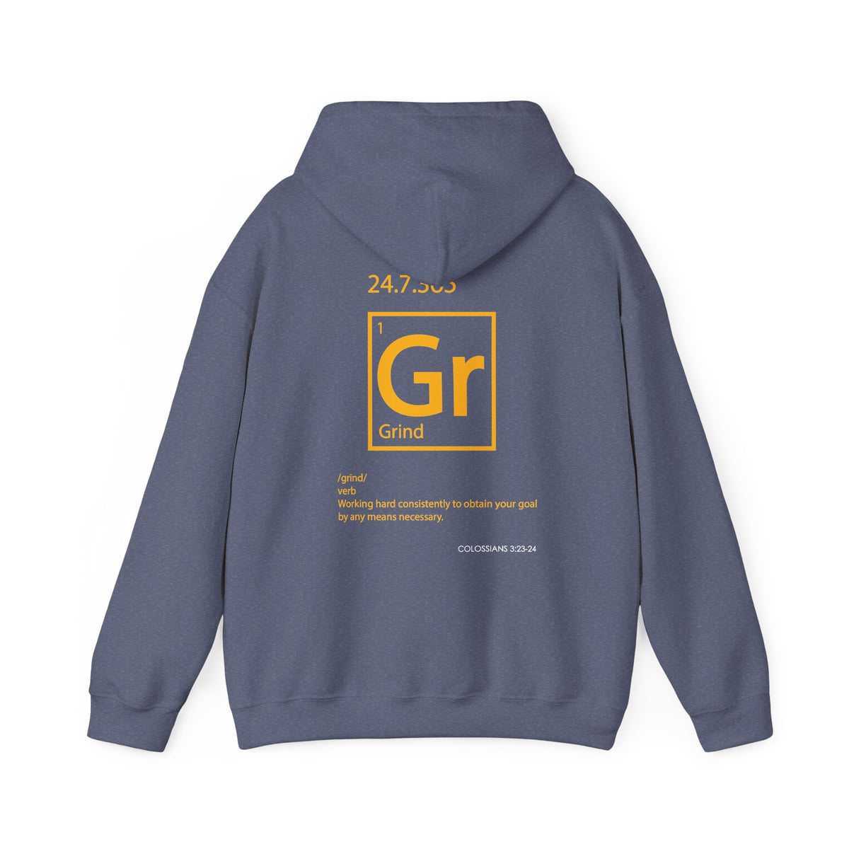 "Grind" Motivational Unisex Pullover Hoodie