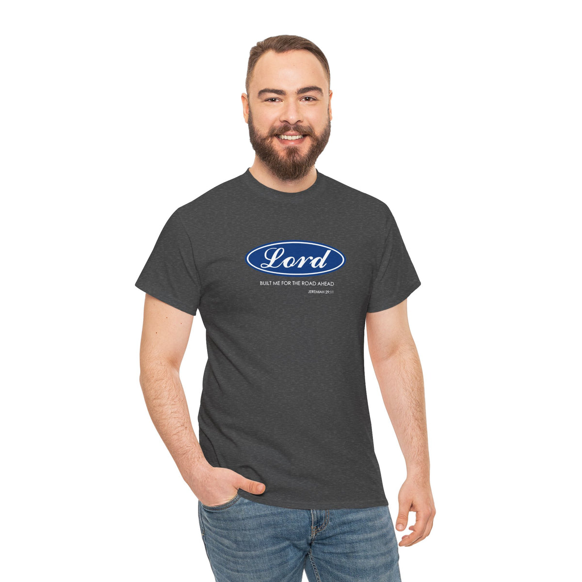 Lord Built Me Inspirational Crewneck T-Shirt