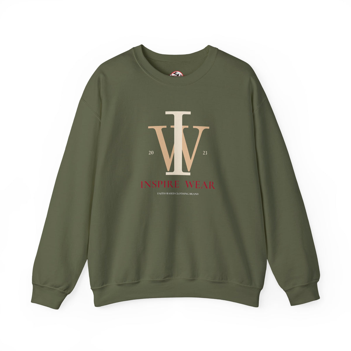 Inspire Wear IW Monogram Logo Crewneck Sweatshirt