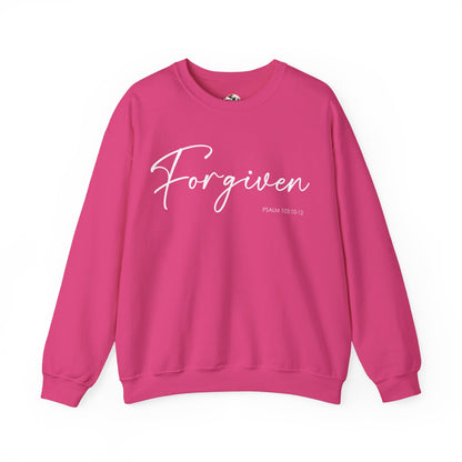 "Forgiven" Inspirational Pullover Crewneck Sweatshirt