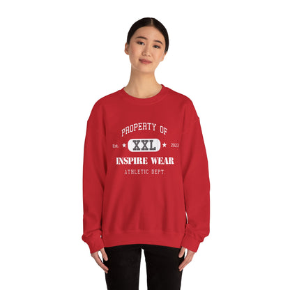 "Property of Inspire Wear" Athletic Crewneck Sweatshirt
