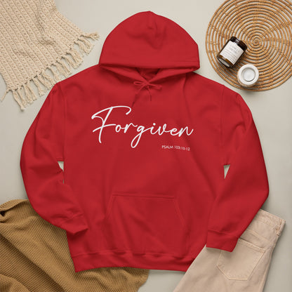 "Forgiven" Inspirational Pullover Hoodie