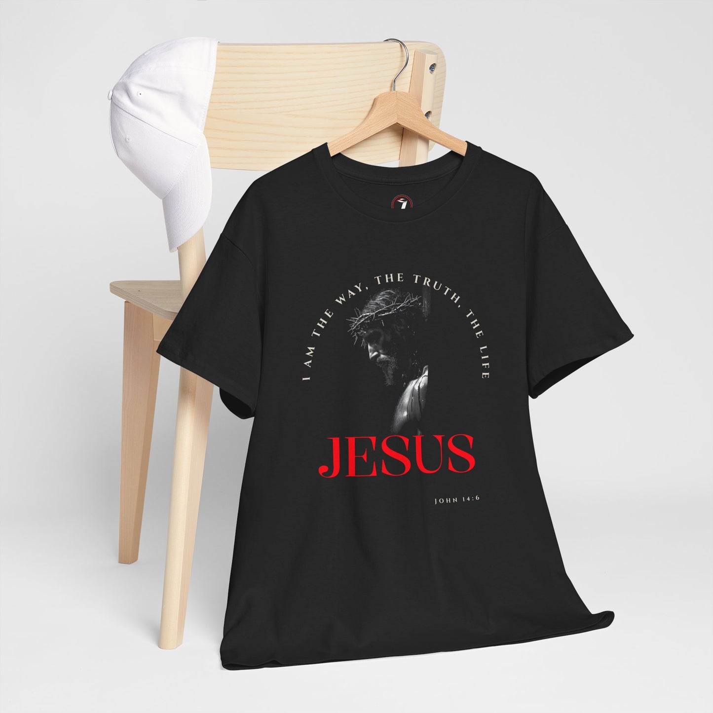 I AM the Way, the Truth, the Life Inspirational Unisex Heavy Cotton Tee
