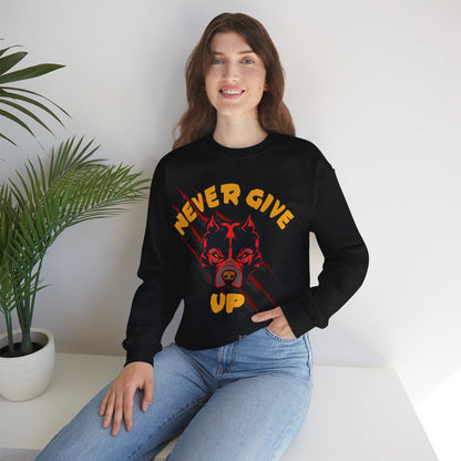"Never Give Up" Crewneck Sweatshirt