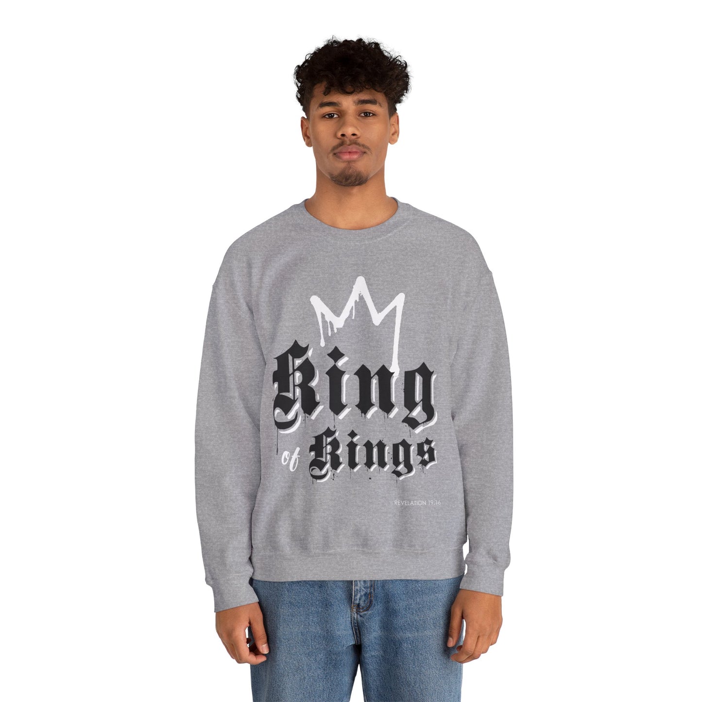 "King of Kings" Inspirational Crewneck Sweatshirt