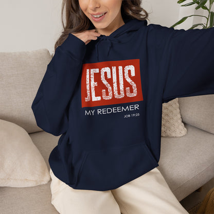 "Jesus My Redeemer" Inspirational Pullover Hoodie
