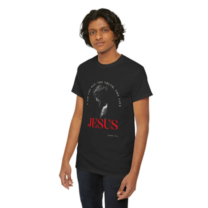 I AM the Way, the Truth, the Life Inspirational Unisex Heavy Cotton Tee