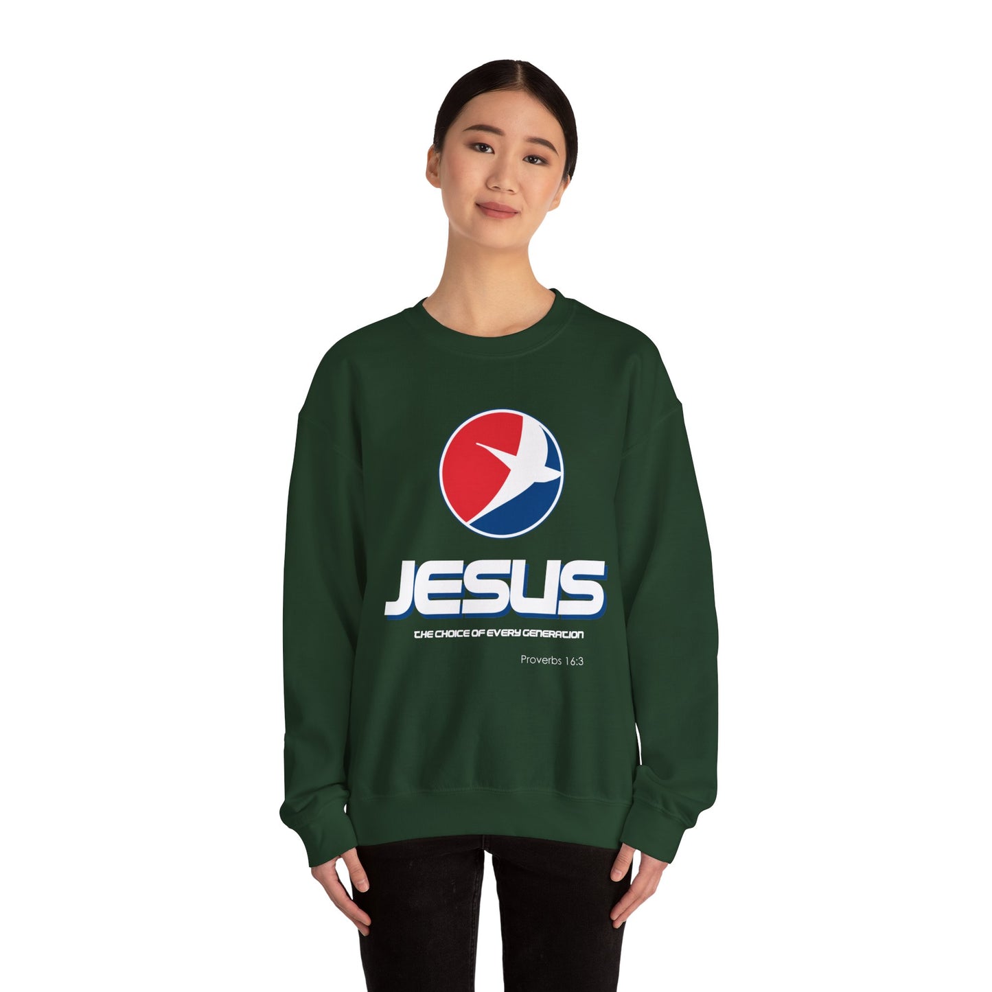 "Jesus: One Choice of Every Generation" Crewneck Sweatshirt