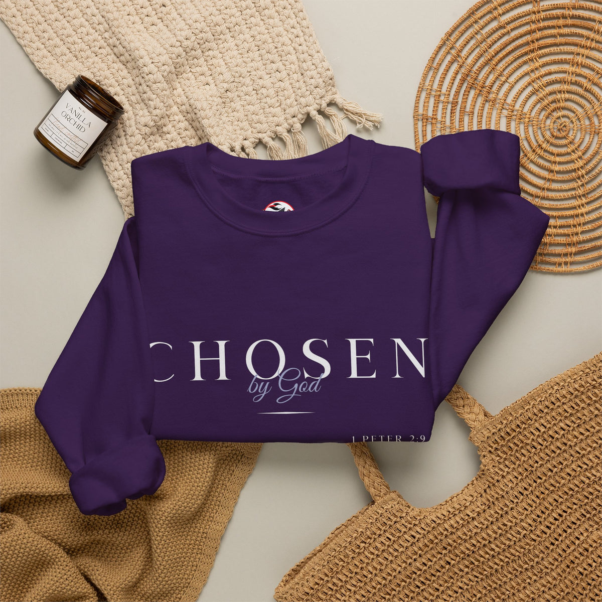 "Chosen by God" Inspirational Crewneck Sweatshirt
