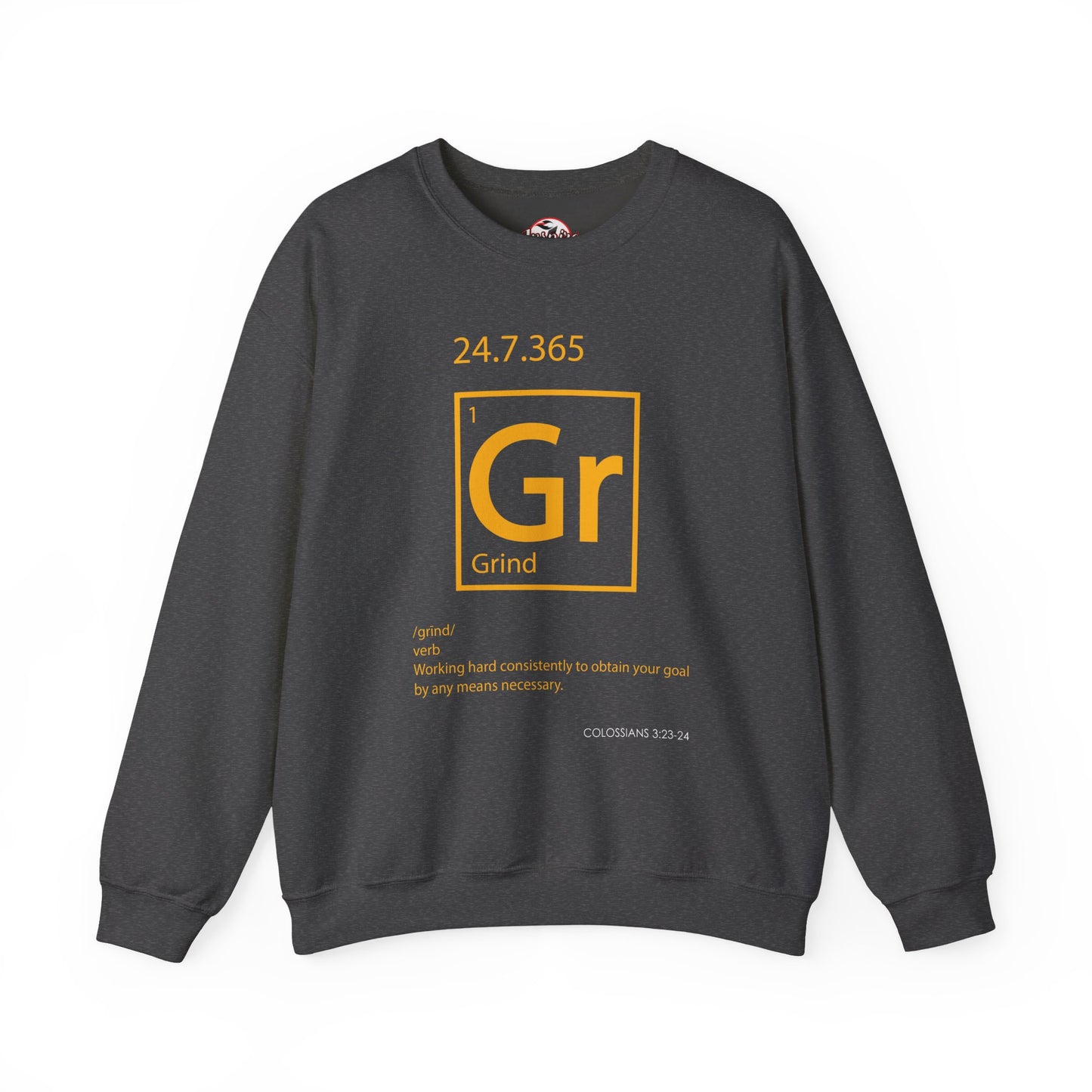 Grind 24/7/365 Motivational Element Crewneck Sweatshirt
