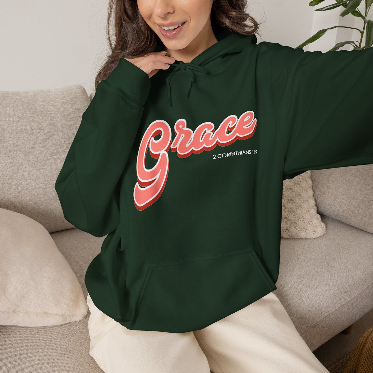 "Grace" Inspirational Pullover Hoodie