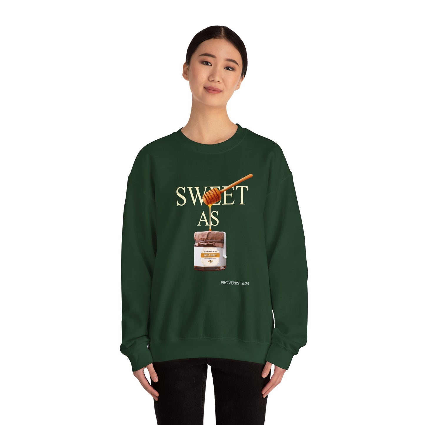 "Pleasant Words" Women's Inspirational Crewneck Sweatshirt