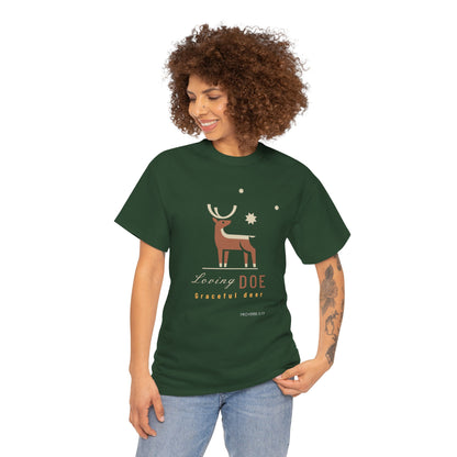 "Loving Doe Graceful Deer" Women's Inspirational Graphic T-Shirt