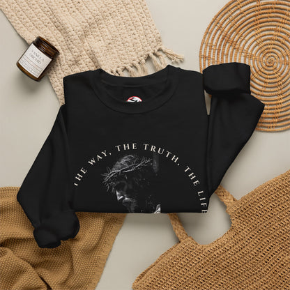 "I Am The Way" Jesus Inspirational Crewneck Sweatshirt