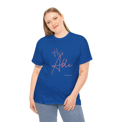 "He's Able" Women's Inspirational T-Shirt