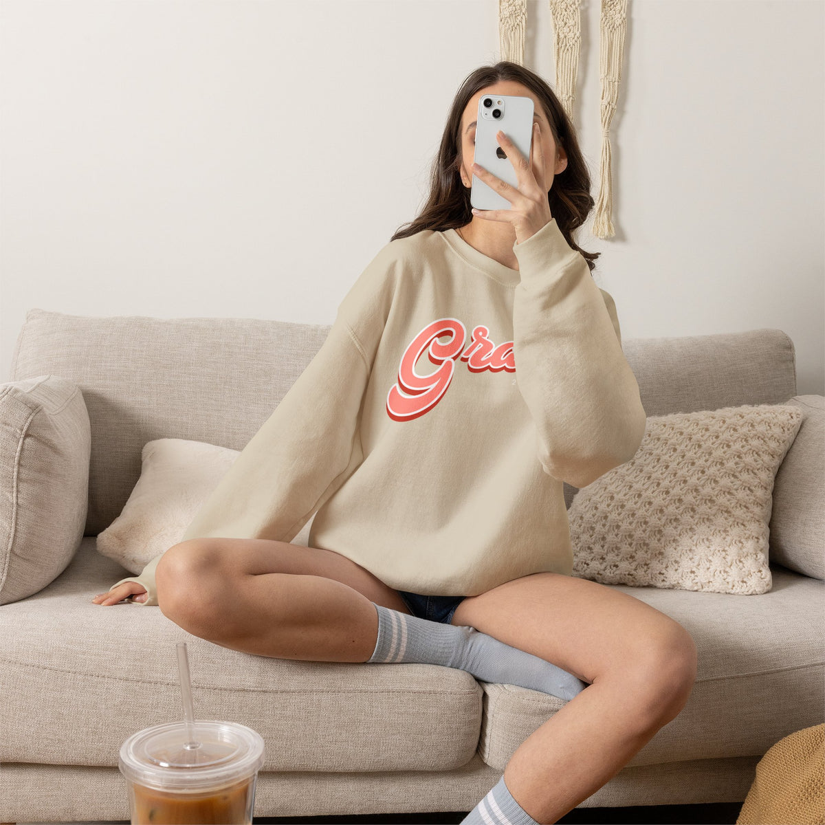 "Grace" Inspirational Crewneck Sweatshirt