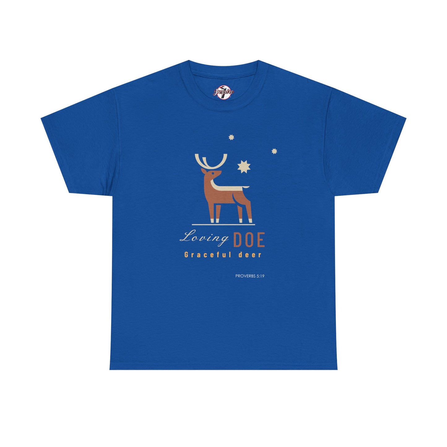 "Loving Doe Graceful Deer" Women's Inspirational Graphic T-Shirt