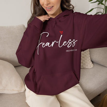 "Fearless" Inspirational Pullover Hoodie